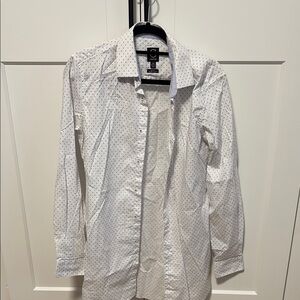 Grafton White Polka Dot Men's Shirt